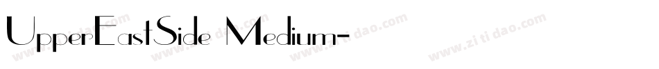 UpperEastSide Medium字体转换